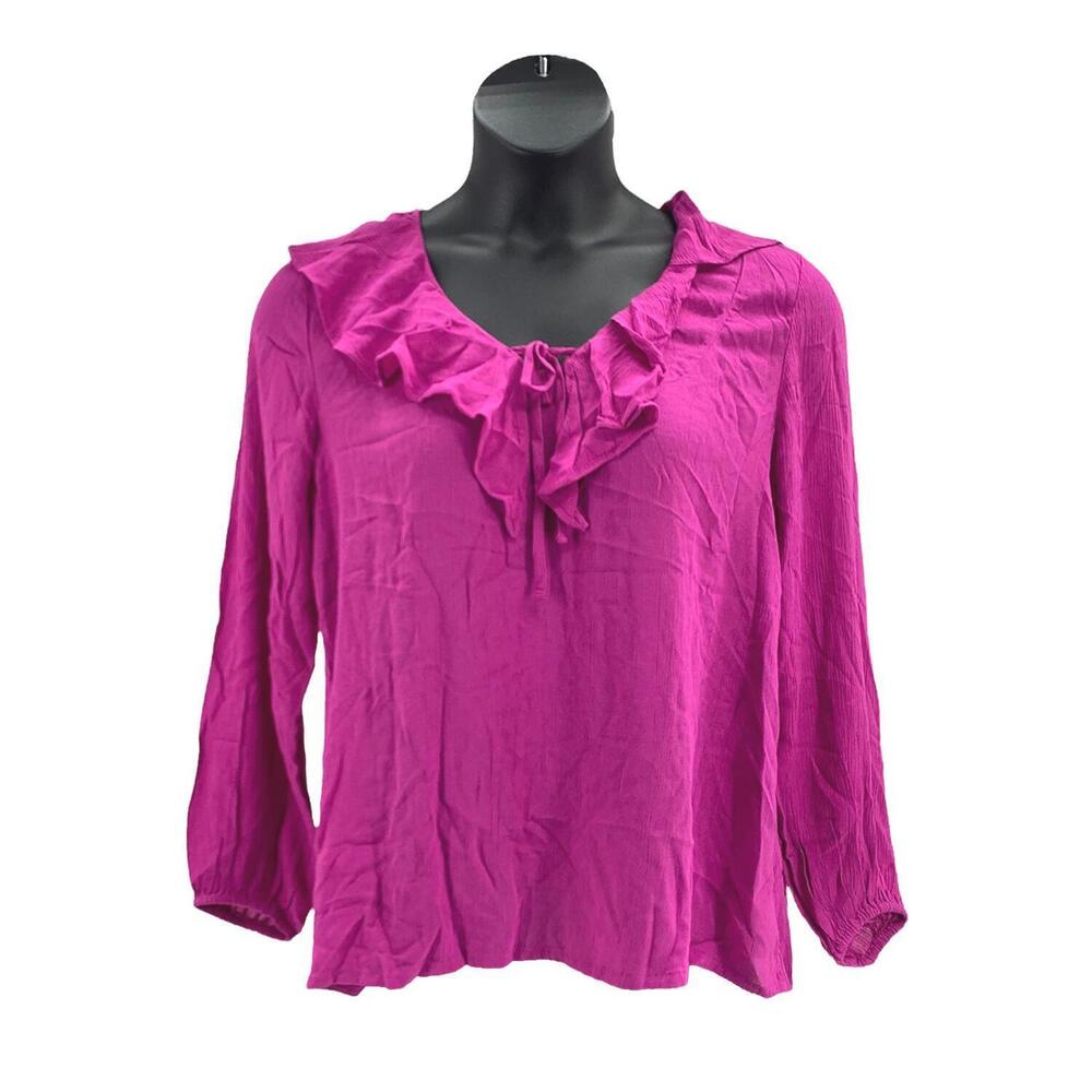 Haute Hippie Tribe 'Ruby' Long Sleeve Top Wild Aster - Regular